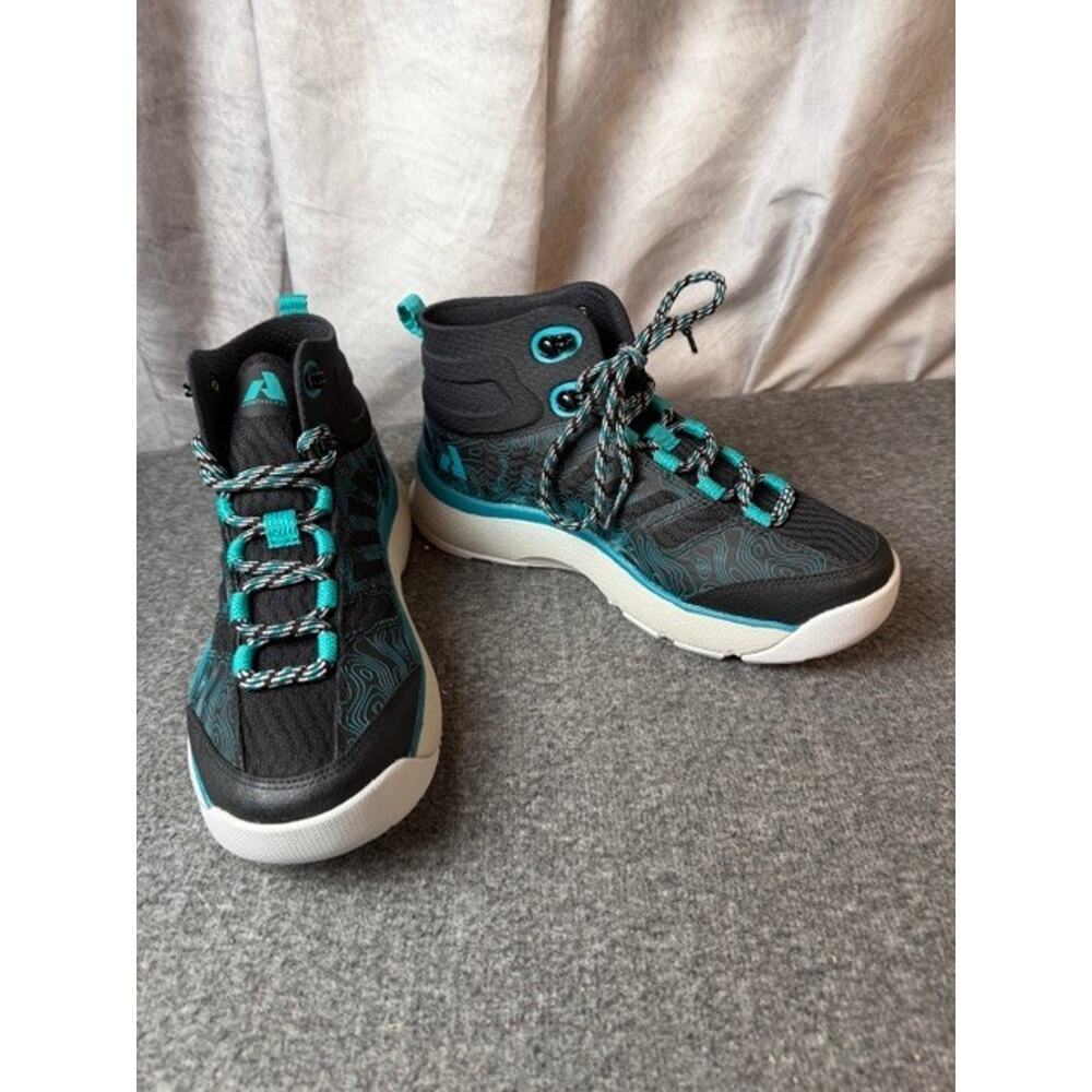Eddie Bauer Women's High Jinx Mid Hiking Shoes Size 9.5 Black/Green - MSRP $180 - Picture 5 of 9